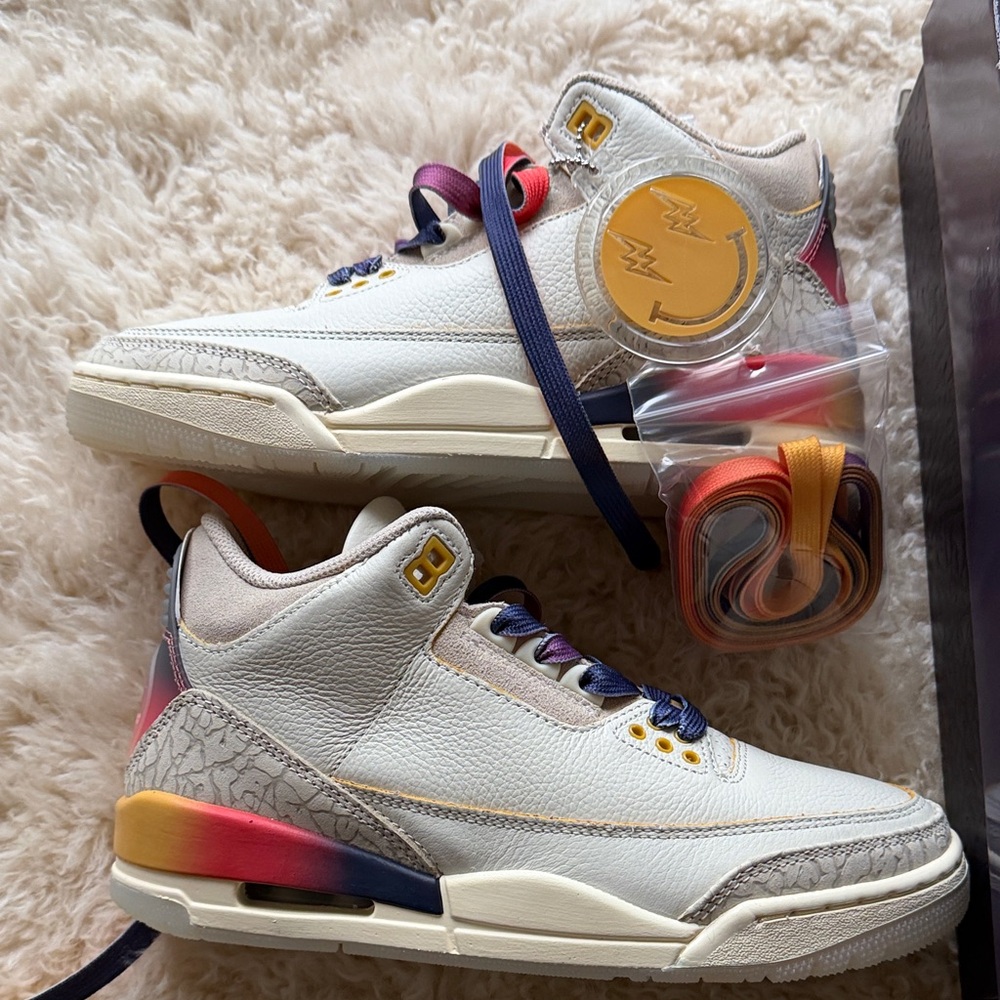 J. Balvin x Jordan Air 3 Retro SP Multi-Color Athletic Shoes